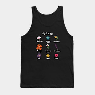 Cute motivational flower illustration Tank Top